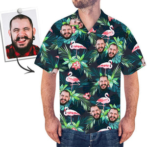 Custom Photo Shirt Men's All Over Print Hawaiian Shirt Warm Family