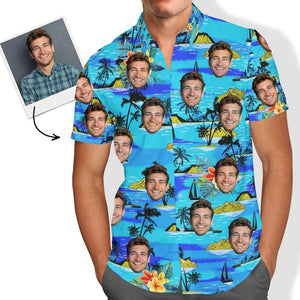 Vice City Custom Face Hawaiian Men's Shirt Gang Style - MadeMineAU