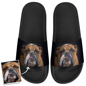 Custom Pet Photo Men's Slide Sandal