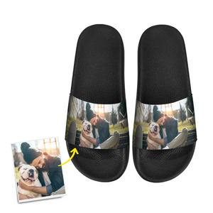 Custom Pet Photo Men's Slide Sandal - MadeMineAU