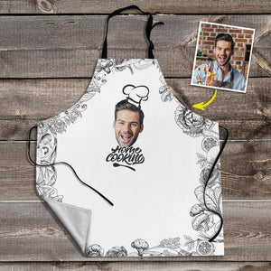 Personalized Apron Photo Apron Printed Kitchen Apron Home Cooking - MadeMineAU