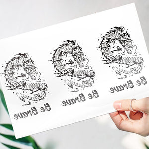 Custom Temporary Tattoos with Text Stickers Fake Tattoos - Dragon - MadeMineAU