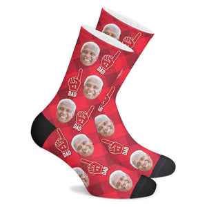 Custom #1 Dad Fan Socks - MadeMineAU