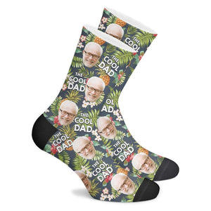 Custom Cool Dad Tropical Socks - MadeMineAU