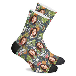 Custom Cool Daughter Tropical Socks - MadeMineAU