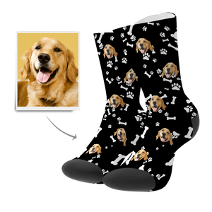 Gifts for Pet Lover Photo Socks Custom Dog Face Socks - MadeMineAU