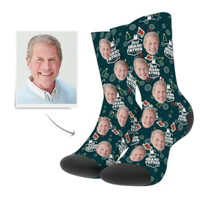 Christmas Custom Grand Father Socks - MadeMineAU
