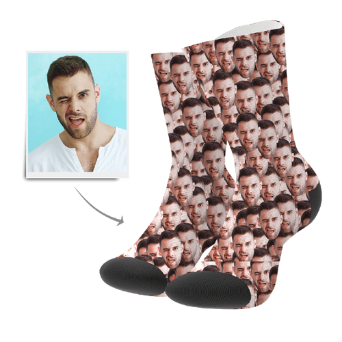 Custom Face Mash Socks - MadeMineAU