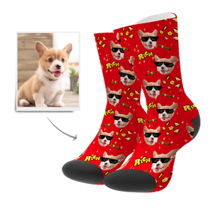 Custom Rich Dog Socks - MadeMineAU