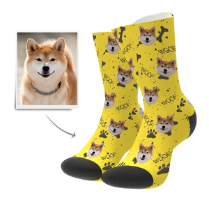 Custom Woof Dog Socks - MadeMineAU