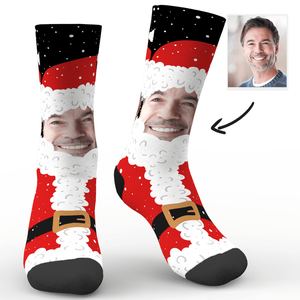 Christmas Big Santa Clause  Socks - MadeMineAU
