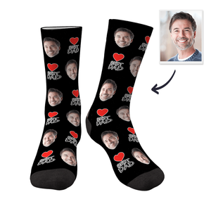 Father's Day Gifts Custom Face Socks Best Dad Gifts For Dad - MadeMineAU