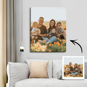 Custom Photo Canvas Prints With Frame Family Photo Home Decoration - MadeMineAU