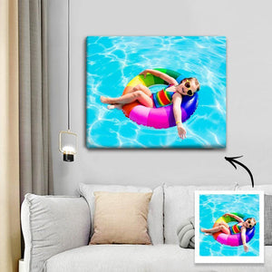 Custom Photo Canvas Prints Wall Art Summer Sea - MadeMineAU