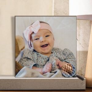 Custom Baby Photo DIY Diamond Painting Stay Fun at Home - MadeMineAU