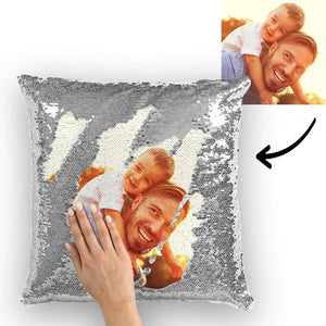 Custom Photo Magic Sequin Pillow Multicolor Shiny 15.75inch*15.75inch - MadeMineAU