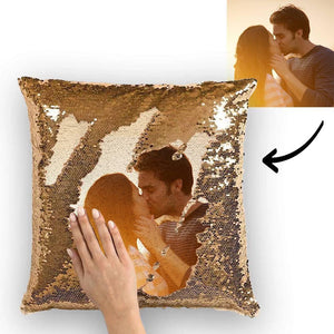 Custom Photo Magic Sequins Pillow Multicolor Shiny Perfect Gifts for Women' Day 15.75inch*15.75inch - MadeMineAU