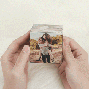 Custom Photo Rubic's Cube Multiphoto Flipping Photo Cubes Christmas Gifts
