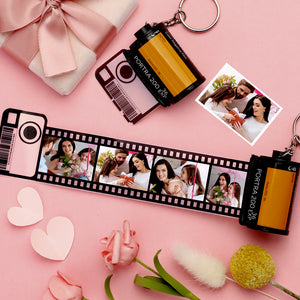 Gift For Lover Custom Camera Roll Keychain Personalized Multiphoto Keychain Keychain 5-20 Pictures