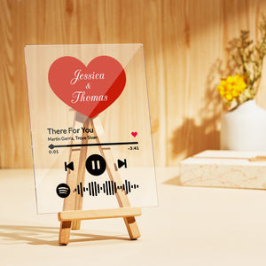 Custom Spotify Glass Plaque/Keychain/Night Light Engraved Spotify Code Plaque/Keychain/Night Light-For Lover