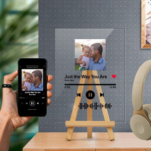 Anniversary Gifts Personalized Photo Music Code Music Acrylic Decor - Night Light, Plaque, Keychain