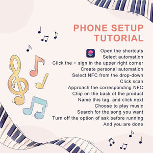 Custom NFC Music Keychain Creative DIY Photo Gifts - MadeMineAU