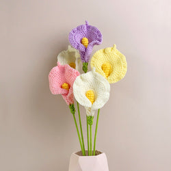 Calla Lily Crochet Flower Handmade Knitted Flower Gift for Lover - MadeMineAU