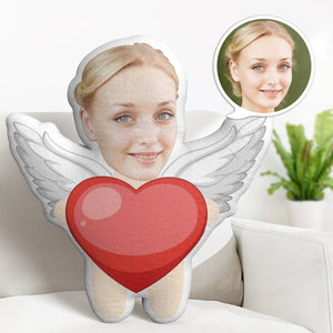 Valentine's Day Gifts Custom Face Minime Throw Pillow Personalized Love Heart Pillow Gifts - MadeMineAU