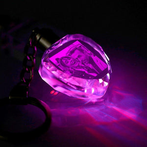 Custom Crystal Heart Shape Photo Key Chain - myphotokeyringau