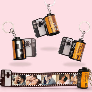 Custom Keychain Personalized Photo Camera Roll Keychain Keychain for Her