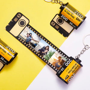 Best Gift Choice For Father's Day Custom Colorful Camera Roll Keychain Gifts For Men