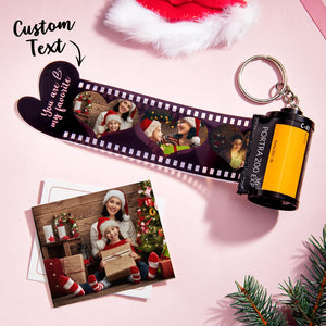 Custom Text Engraved Film Keychain Camera Roll Keychain Creative Heart Gifts