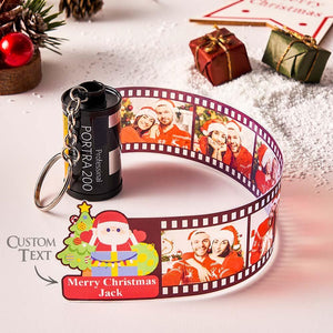 Custom Photo Film Roll Keychain with Pictures Camera Keychain Christmas Day Gift - MadeMineAU