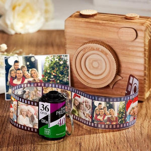 For Family Custom Film Roll Keychain Custom Recycled Camera Roll Keychain For Christmas Gifts