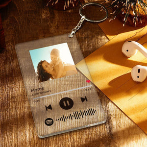 Custom Spotify Code Music Plaque Keychain(4.7in x 7.1in)-Mother`s Day Gifts - MadeMineAU
