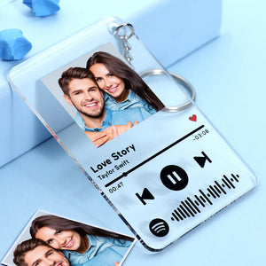 Custom Spotify Code Music Plaque Spotify Glass Best Gift Choice For Couple (4.7in x 7.1in)