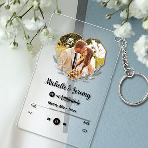 Custom Spotify Plaque Acrylic Music Keychain / Plaque / Nightlight Wedding Anniversary Gift