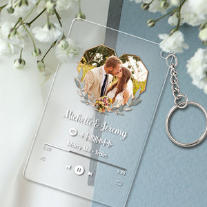 Custom Spotify Plaque Acrylic Music Keychain / Plaque / Nightlight Wedding Anniversary Gift