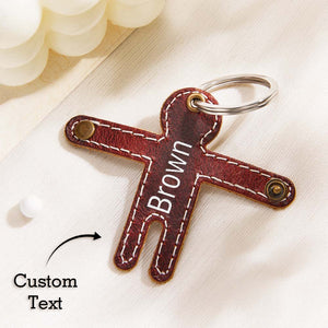 Custom Engraved Keychains Creative Human Shape Funny Gifts - MademineAU