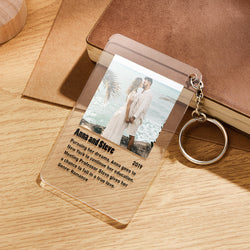 Gift for Her Custom Keychain Personalized Movie Album Series Mini Poster Keychain Polaroid Keychain