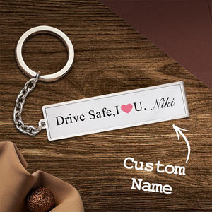 Custom Engraved Keychain Drive Safe Creative Gifts - MadeMineAU