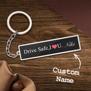 Custom Engraved Keychain Drive Safe Creative Gifts - MadeMineAU