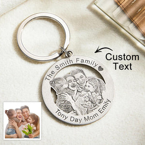 Custom Photo Keychain Creative Family Theme Gifts - MadeMineAU