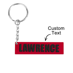 Custom Engraved Keychain 4D Reflective Number Plate Keychain Gifts - MadeMineAU