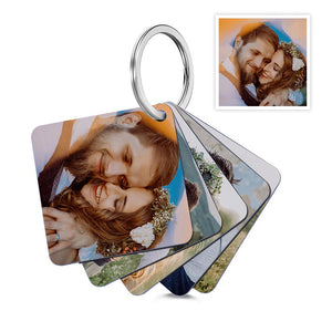 Custom Photo Felt Flip Book Keychain Personalized Double-sided Acrylic Keychain Gifts For Her - MadeMineAU