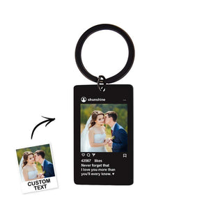 Stainless Steel Custom Photo Keychain All Are Customized Fashion Blessing Keychain