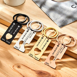 Drive Safe - Custom Spotify and Named Keychain Music Keychain Gifts For Him