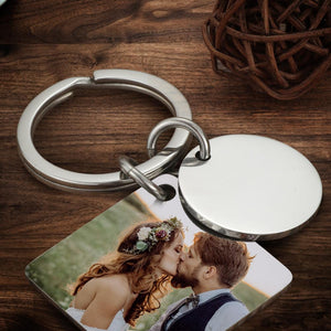 Anniversary Gifts Personalized Custom Photo Engraved Calendar Keyring