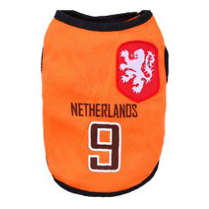 Pet Clothing Colorful and Lovely Football Team Dog Vest Gift for Pets