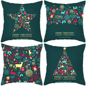 Christmas Pillow Home Short Plush Printed Car Pillow Best Gift Choice For Christmas